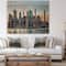 Designart - New York City Skyline - Photography Print on Natural Pine Wood